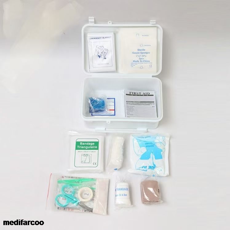 82 Pieces Emergency First Aid Box