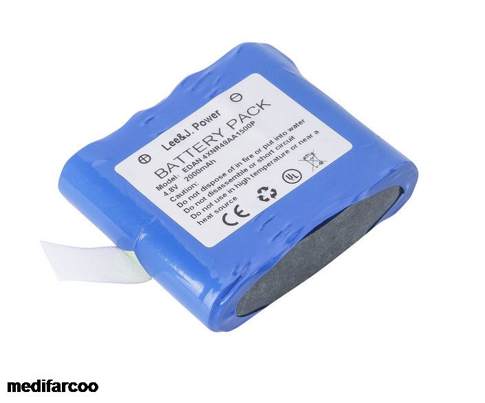 EDAN H100B Pulse Oximeter Battery 4XNR49AA1500P 4.8V 1500mAh with Excellent Quality in Prompt Supply