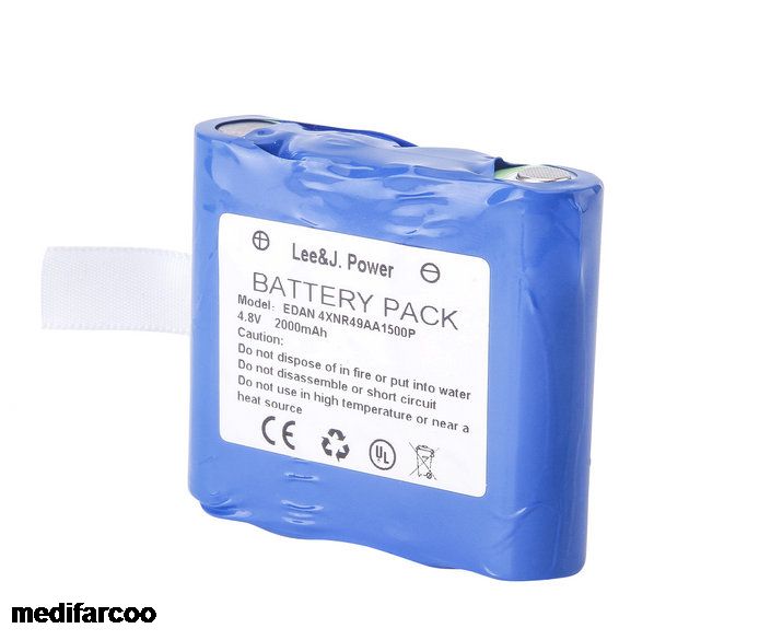 EDAN H100B Pulse Oximeter Battery 4XNR49AA1500P 4.8V 1500mAh with Excellent Quality in Prompt Supply