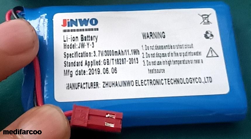 Vishee JW-Y-3 Stimulator Battery 3.7V 300mAh for VISHEE S4 with Excellent Quality in Prompt Supply