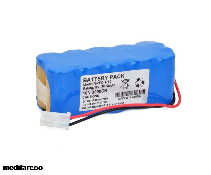 Fukuda FC-1760 Defibrillator Battery 10N-3000SCR 12V 3.0Ah with Excellent Quality in Prompt Supply